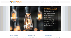 Desktop Screenshot of cloudattribution.com